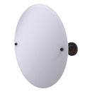 Miroir inclinable rond sans cadre avec bord biseaut茅