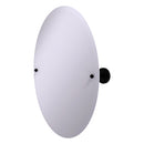 Miroir inclinable ovale sans cadre avec bord biseaut茅