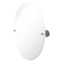 Miroir inclinable ovale sans cadre avec bord biseaut茅