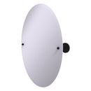 Miroir inclinable ovale sans cadre avec bord biseaut茅