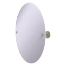 Miroir inclinable ovale sans cadre avec bord biseaut茅