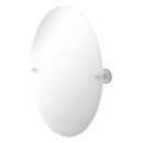 Miroir inclinable ovale sans cadre avec bord biseaut茅