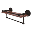 Prestige Regal Collection IPE Ironwood Shelf with Gallery Rail and Towel Bar