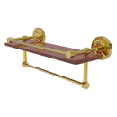 Prestige Regal Collection IPE Ironwood Shelf with Gallery Rail and Towel Bar