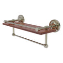 Prestige Regal Collection IPE Ironwood Shelf with Gallery Rail and Towel Bar