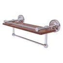 Prestige Regal Collection IPE Ironwood Shelf with Gallery Rail and Towel Bar