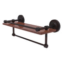 Prestige Regal Collection IPE Ironwood Shelf with Gallery Rail and Towel Bar