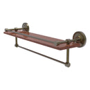 Prestige Regal Collection IPE Ironwood Shelf with Gallery Rail and Towel Bar