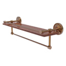 Prestige Regal Collection IPE Ironwood Shelf with Gallery Rail and Towel Bar