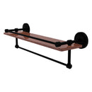 Prestige Regal Collection IPE Ironwood Shelf with Gallery Rail and Towel Bar