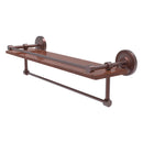 Prestige Regal Collection IPE Ironwood Shelf with Gallery Rail and Towel Bar