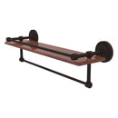 Prestige Regal Collection IPE Ironwood Shelf with Gallery Rail and Towel Bar