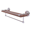 Prestige Regal Collection IPE Ironwood Shelf with Gallery Rail and Towel Bar