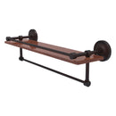 Prestige Regal Collection IPE Ironwood Shelf with Gallery Rail and Towel Bar