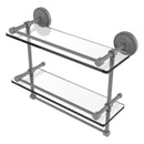 Prestige Regal 脡tag猫re double en verre avec rail de galerie et barre  serviettes