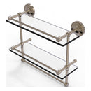 Prestige Regal 脡tag猫re double en verre avec rail de galerie et barre  serviettes