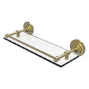 Que New Collection Glass Shelf with Gallery Rail