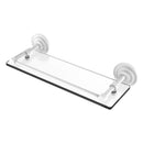 Que New Collection Glass Shelf with Gallery Rail