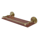 Que New Collection Solid IPE Ironwood Shelf with Gallery Rail