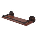 Que New Collection Solid IPE Ironwood Shelf with Gallery Rail