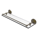 Que New Collection Glass Shelf with Gallery Rail