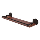 Que New Collection Solid IPE Ironwood Shelf with Gallery Rail