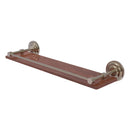 Que New Collection Solid IPE Ironwood Shelf with Gallery Rail