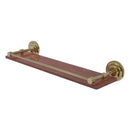 Que New Collection Solid IPE Ironwood Shelf with Gallery Rail