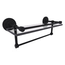 Que New Collection Gallery Rail Glass Shelf with Towel Bar