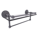 Que New Collection Gallery Rail Glass Shelf with Towel Bar