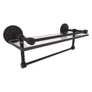 Que New Collection Gallery Rail Glass Shelf with Towel Bar