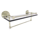 Que New Collection Gallery Rail Glass Shelf with Towel Bar