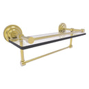 Que New Collection Gallery Rail Glass Shelf with Towel Bar