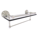Que New Collection Gallery Rail Glass Shelf with Towel Bar