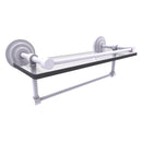 Que New Collection Gallery Rail Glass Shelf with Towel Bar