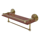 Que New Collection IPE Ironwood Shelf with Gallery Rail and Towel Bar