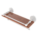 Que New Collection IPE Ironwood Shelf with Gallery Rail and Towel Bar