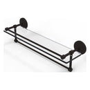 Que New Collection Gallery Rail Glass Shelf with Towel Bar