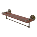 Que New Collection IPE Ironwood Shelf with Gallery Rail and Towel Bar
