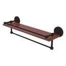 Que New Collection IPE Ironwood Shelf with Gallery Rail and Towel Bar