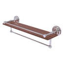 Que New Collection IPE Ironwood Shelf with Gallery Rail and Towel Bar