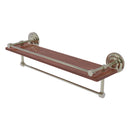 Que New Collection IPE Ironwood Shelf with Gallery Rail and Towel Bar