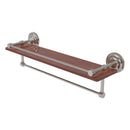 Que New Collection IPE Ironwood Shelf with Gallery Rail and Towel Bar
