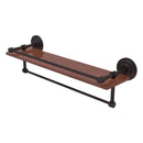 Que New Collection IPE Ironwood Shelf with Gallery Rail and Towel Bar