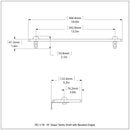 脡tag猫re en verre de meuble-lavabo avec bords biseaut茅s