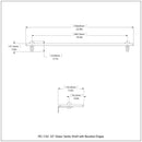 脡tag猫re en verre de meuble-lavabo avec bords biseaut茅s