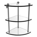 脡tag猫re de coin en verre 脿 trois niveaux