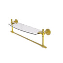 Retro Dot Collection Glass Vanity Shelf  with Integrated Towel Bar