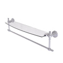 Retro Dot Collection Glass Vanity Shelf  with Integrated Towel Bar
