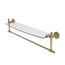 Retro Dot Collection Glass Vanity Shelf  with Integrated Towel Bar
